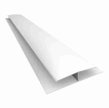 Perfil H PVC blanco x 3m. art.9966
