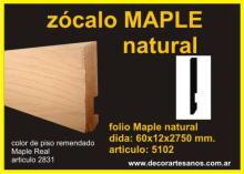 Zocalo foliado  MAPLE NATURAL a5102